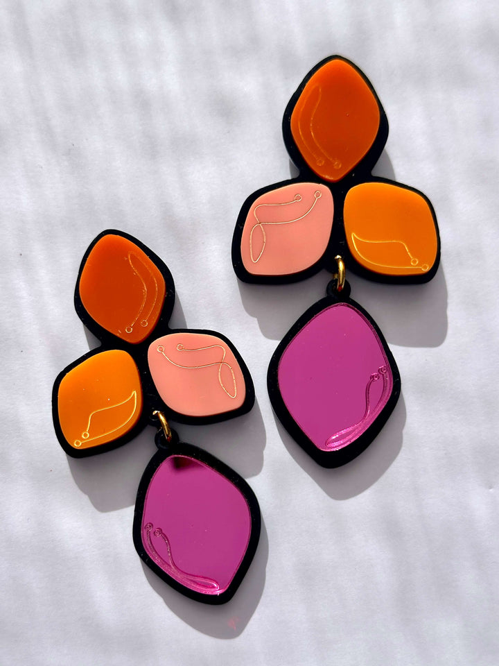 Aros Triada Fucsia
