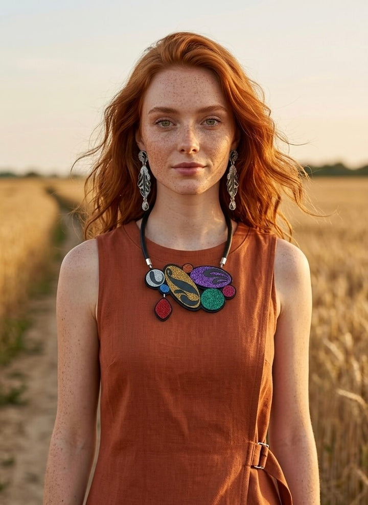 Aros Elisa Plata Glitter